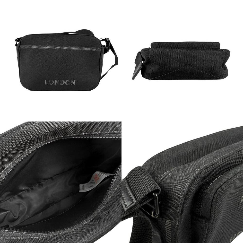 Burberry crossbody shoulder bag black canvas - Picture 3 of 4